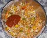 A picture of step 4 of Pizza paratha.
