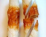 A picture of step 1 of Fluffy Chikuwa Isobe Age Fritters with Aonori Seaweed.