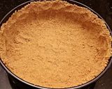 A picture of step 4 of Fresh Peach Cheesecake.