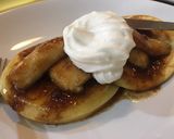 Foto langkah ke 4 dari resep Banana caramel pancake with cinnamon.