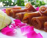 इंस्टेंट आम पापड़ रोल ::: (Instant Aam Papad Roll recipe in Hindi ) रेसिपी चरण 4 फोटो