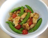 A picture of step 7 of Cod and Sugar Snap Peas with Mustard Soy Sauce.