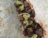 A picture of step 11 of Potato and Ground Beef Burritos.