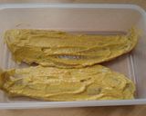 A picture of step 2 of Vickys Spiced Fish with Spinach and Mango Chutney GF DF EF SF NF.