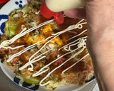 A picture of step 6 of Japanese Squid Okonomiyaki Pancake.