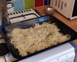 A picture of step 8 of Vickys Sausages with Mustard Mash & Onion Gravy, GF DF EF SF NF.