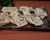 A picture of step 7 of Saltimbocca w/Fettucine Alfredo & Asparagus.