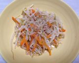 A picture of step 4 of Bean Sprouts and Carrot Namul!.