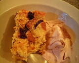 A picture of step 5 of Bread and butter pudding #TeamTrees.