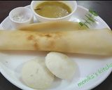A picture of step 5 of Mysore street style podi dosa.