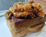 Foto del paso 6 de la receta: Sándwich🥪 de tofu de lentejas bbq...🤔🥐🫑