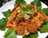 รูปขั้นตอนการทำที่ 3 ของ ขนมจีนผัดน้ำพริกอ่องไส้อั่ว Spicy Somen #leftover #upcycle no.14