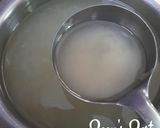 A picture of step 3 of Hyderabadi Aab Shola with Coconut Jaggery.