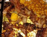 A picture of step 5 of Oven baked pork with roasted potatoes and sweet corn.