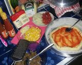 Foto langkah ke 6 dari resep Pizza Beef corn homemade.