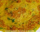 A picture of step 4 of Sooji besan mix veg chila recipe.