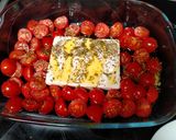 Une image de l'étape 2 de Pâtes tomates cerises et feta.