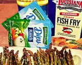 A picture of step 1 of Mike's Fried Asparagus Spears.