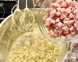 Foto del paso 7 de la receta: Pastel salado con calabacín, pavo y queso