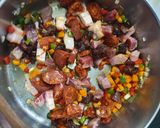 A picture of step 2 of Lentils with Asturian Compango.