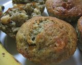 A picture of step 8 of Reduced Butter Banana Tea Muffins.