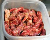 A picture of step 1 of Stone-Cooked Style Bulgogi and Bibimbap.