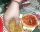 A picture of step 7 of Bread Burger.