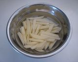 A picture of step 1 of Potato and Mentaiko Mayo Stir Fry.