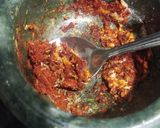 A picture of step 2 of Cluster beans garlic sabji.