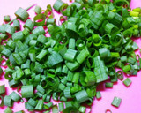 A picture of step 1 of Toast with Wasabi Mayonnaise Bacon and Green Onion.