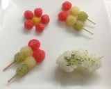 A picture of step 7 of Tri-Color Dango Dumplings For Girl's Day or Cherry Blossom Viewing.