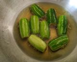 A picture of step 2 of Tindora curry.