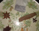 A picture of step 1 of Kashmiri Kahwah.