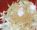 A picture of step 2 of Leek Namul for Samgyeopsal or other Korean Dishes.