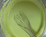 A picture of step 5 of Thick and Rich Matcha Green Tea Blancmange.