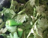 A picture of step 1 of Pudina rice.