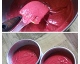 Foto langkah ke 5 dari resep Red Velvet Faultline Cake.