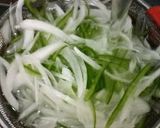 A picture of step 1 of Special Side Dish with Marinated New Onion, Green Pepper, and Ham.