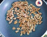 A picture of step 1 of Walnut Halwa.