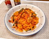 A picture of step 7 of Showa-era Retro Style - Old Fashioned Pasta Napolitan.