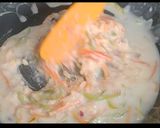 A picture of step 2 of Chicken Alfredo Bread.