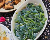 Hình bước làm 3 của món Canh rau lang kho xì dầu (chay)