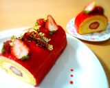 A picture of step 41 of Le Fraisier (French-Style Strawberry Shortcake).
