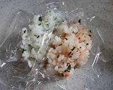 A picture of step 6 of Easy Rectangular Onigiri.