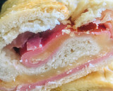 Foto del paso 6 de la receta: 🥖PAN🥖 RELLENO DE JAMON 🥓 Y DOS QUESOS 🧀 (en horno eléctrico)