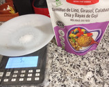 Foto del paso 1 de la receta: Masa Pizza sin gluten en Amasadora con pollo, piña, queso y mermelada
