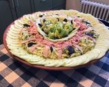 Une image de l'étape 11 de Salade de courgettes et concombre, jambon blanc, sucrine et ail noir.
