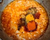 A picture of step 4 of Kaleji Masala.