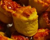 Sajtkrémes, vajas, hajtogatott pogácsa recept fázis 4 fotója