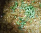 A picture of step 5 of Lauki bhujia.